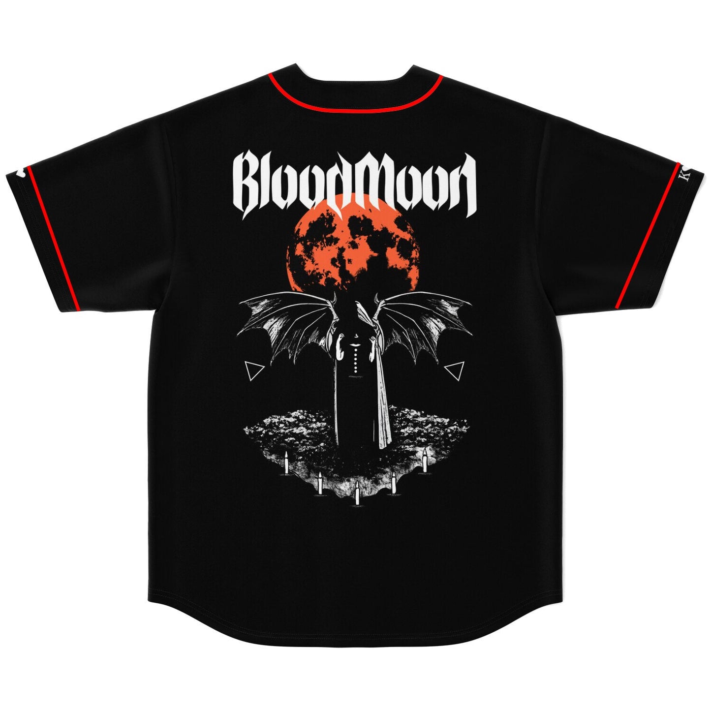 VAMPA Black Minimal Wordmark Rave Baseball Jersey