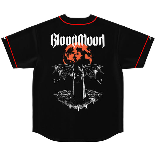 VAMPA Black Minimal Wordmark Rave Baseball Jersey