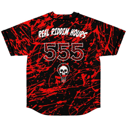 Flipswitch Black Red Splatter Rave Baseball Jersey