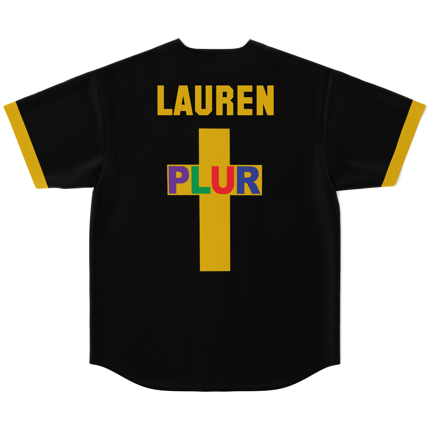 Black Retro Baseball Rave Baseball Jersey