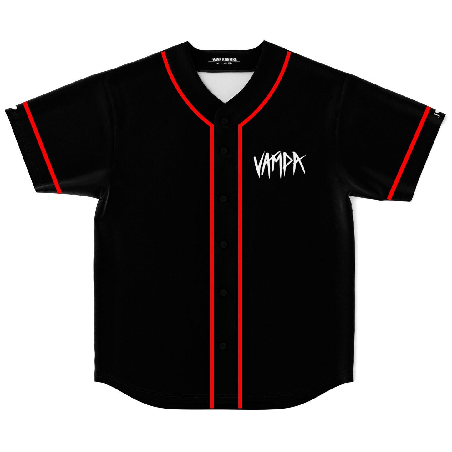 Black Plain Rave Baseball Jersey