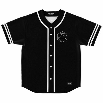 ODESZA Black Geometric Icosahedron Rave Baseball Jersey