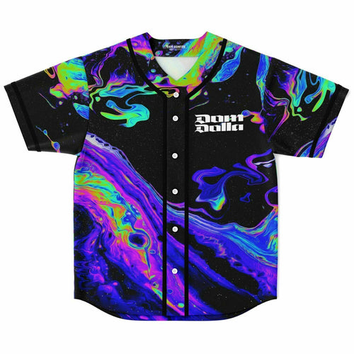 Dom Dolla Black Liquid Marble Rave Baseball Jersey