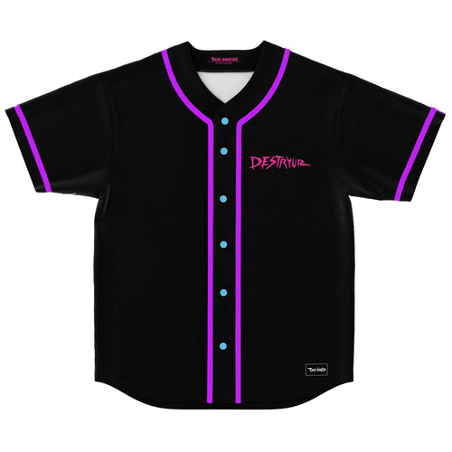 Black Zombie Rave Baseball Jersey