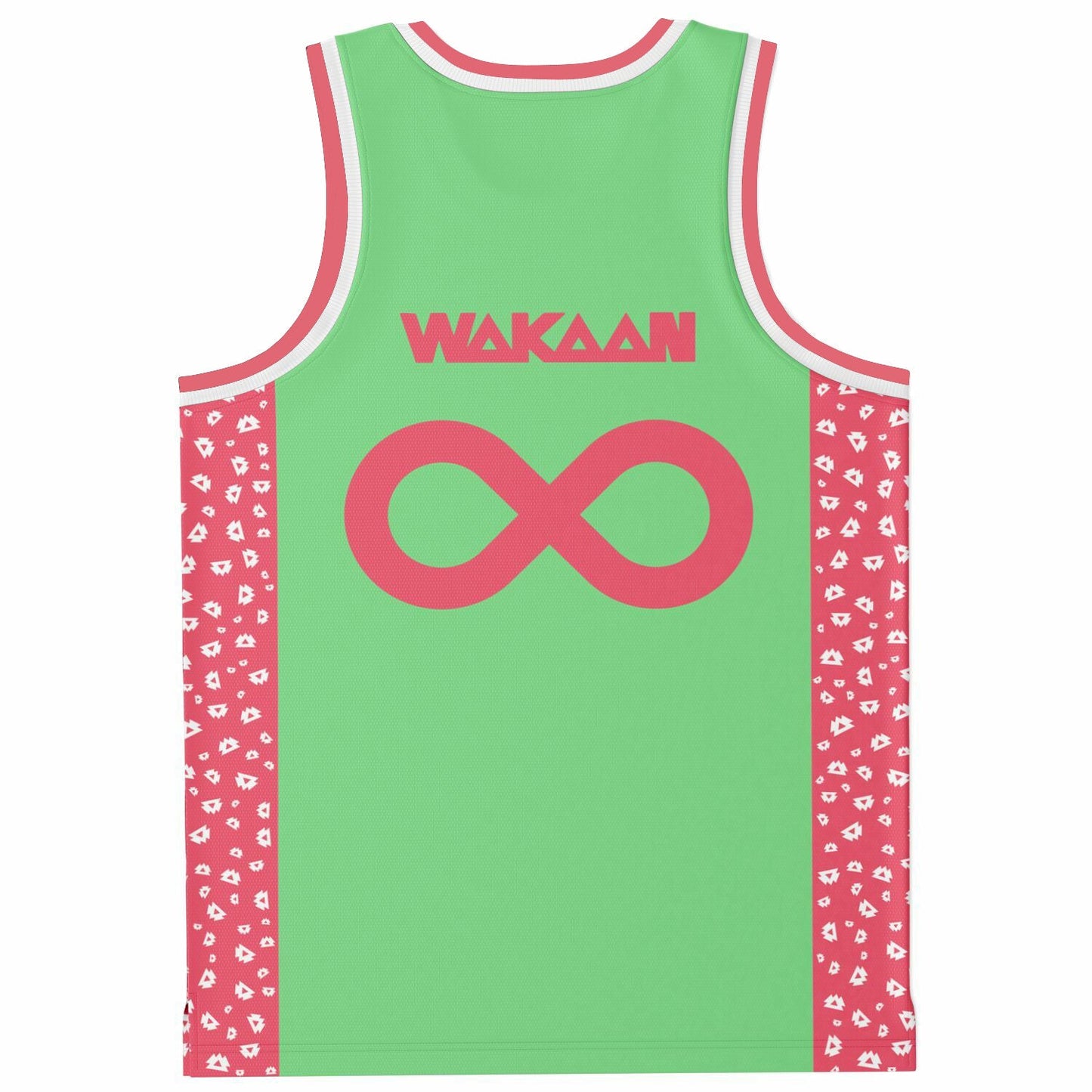 Mint Green Watermelon Slices Rave Basketball Jersey
