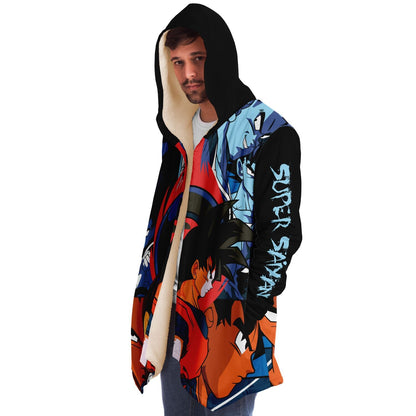 Black Anime Warrior Rave Cloak