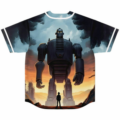 Muted Greys Giant Robot Rave Baseball Jersey