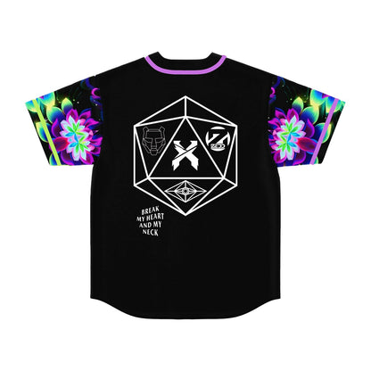 Zedd Black Glowing Neon Rave Baseball Jersey