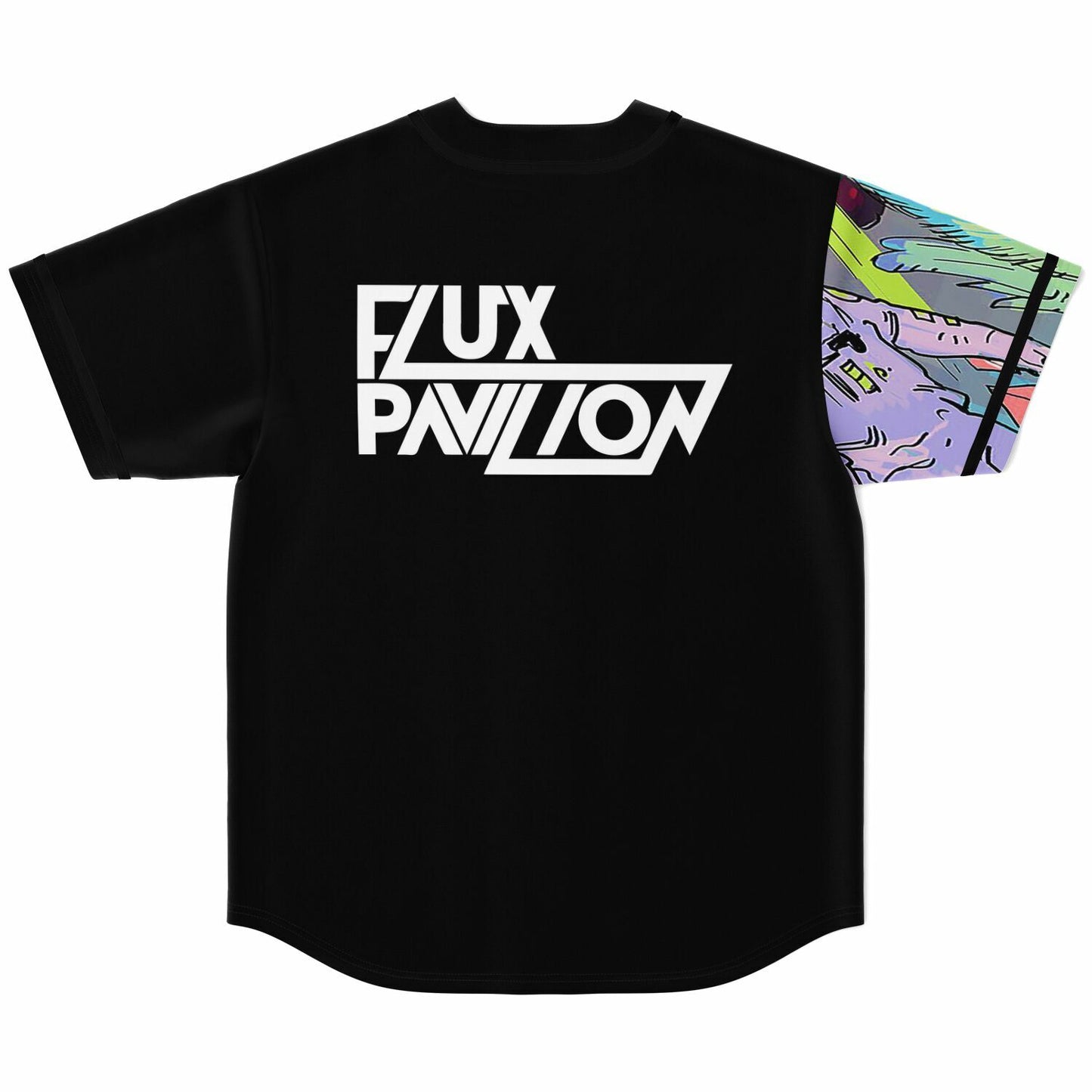 Flux Pavilion Left Half Panel Rave Baseball Jersey