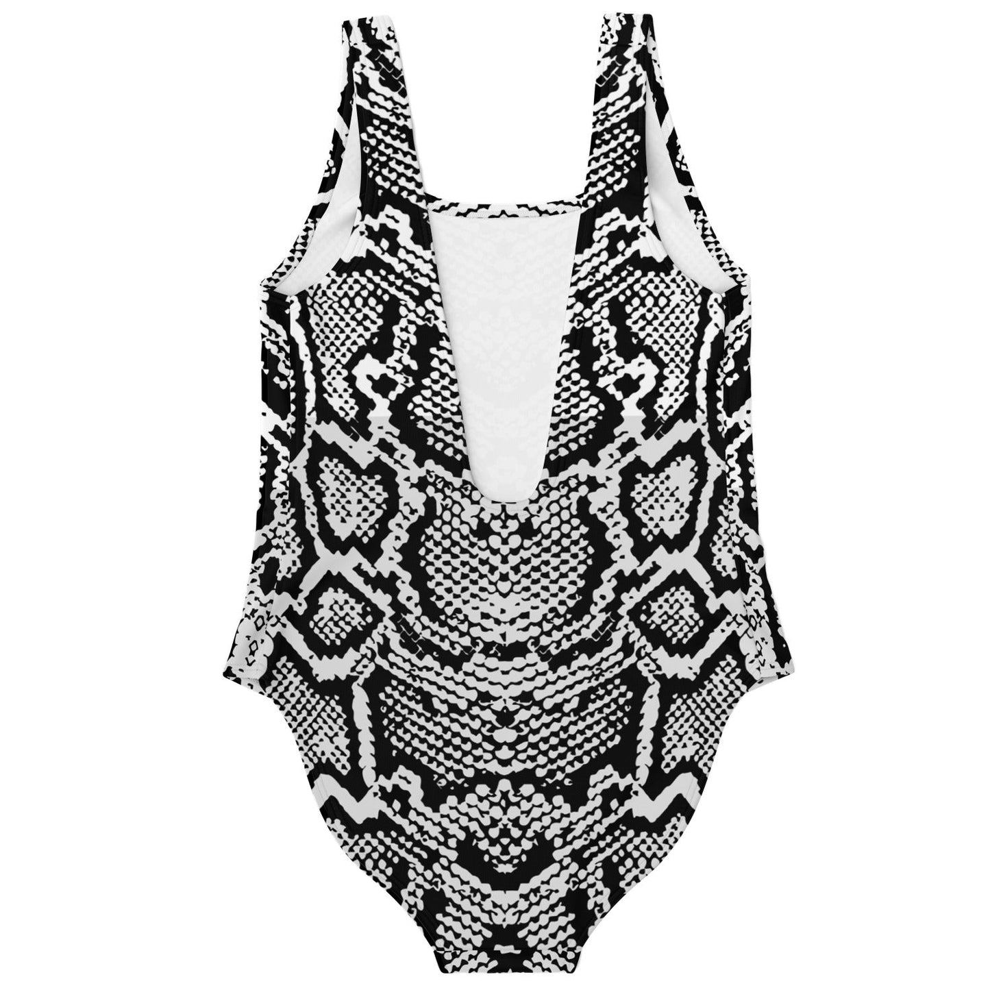 Black White Snakeskin Rave Swimsuit