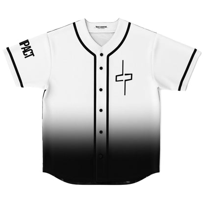 Deathpact Black White Hooded Figure Rave Baseball Jersey