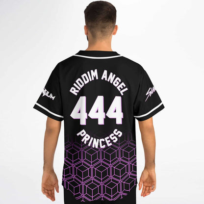 Black Cartoon Melting Rave Baseball Jersey