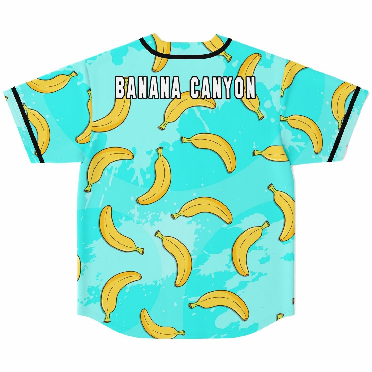 Turquoise Cartoon Banana Rave Baseball Jersey