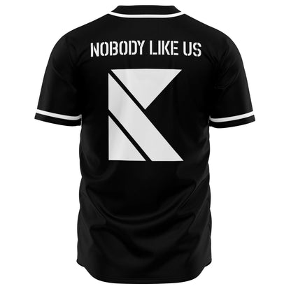 Kaskade Black Text Rave Baseball Jersey