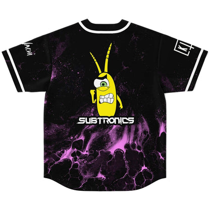 Subtronics Black Purple Fluid Rave Baseball Jersey