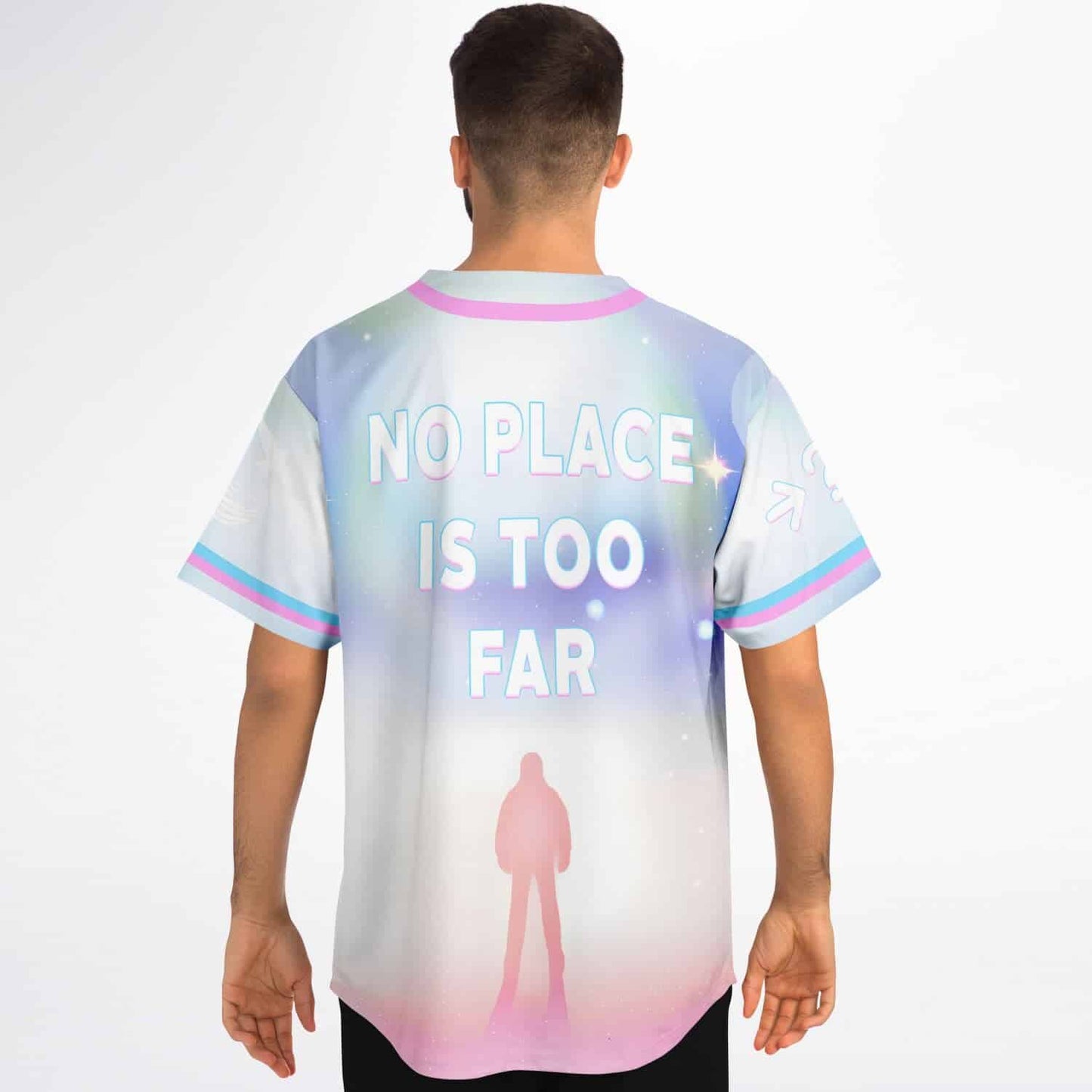 Pastel Dreamy Ethereal Cloudy Rave Baseball Jersey
