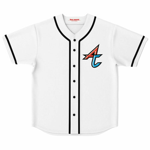 Adventure Club White Stylized ‘Ac’ Rave Baseball Jersey