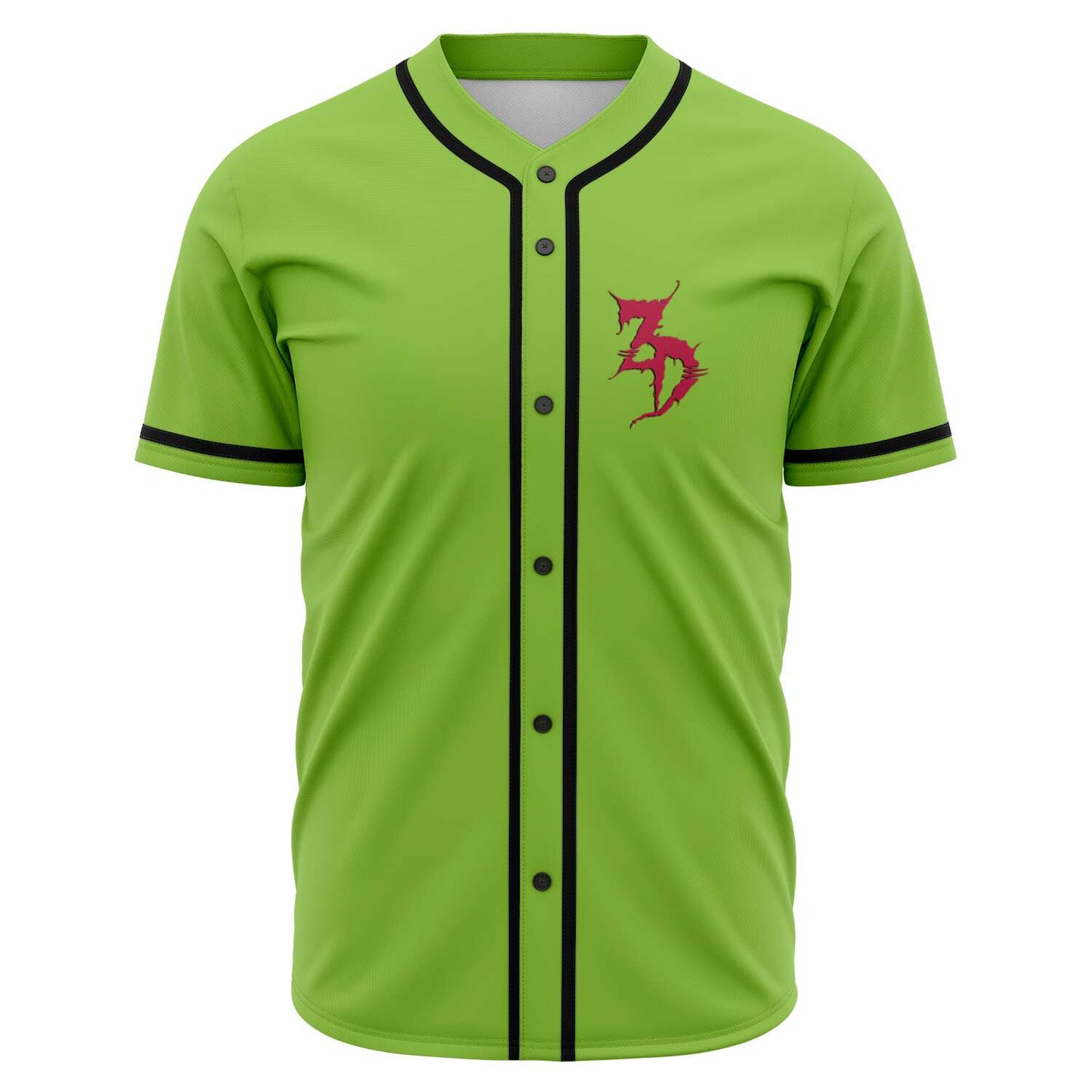 Zeds Dead Lime Green Dragon ‘3D’ Rave Baseball Jersey