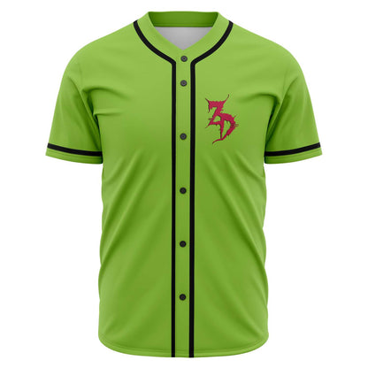 Zeds Dead Lime Green Dragon ‘3D’ Rave Baseball Jersey