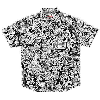 Trippy doddles Short Sleeve Button Down Shirt