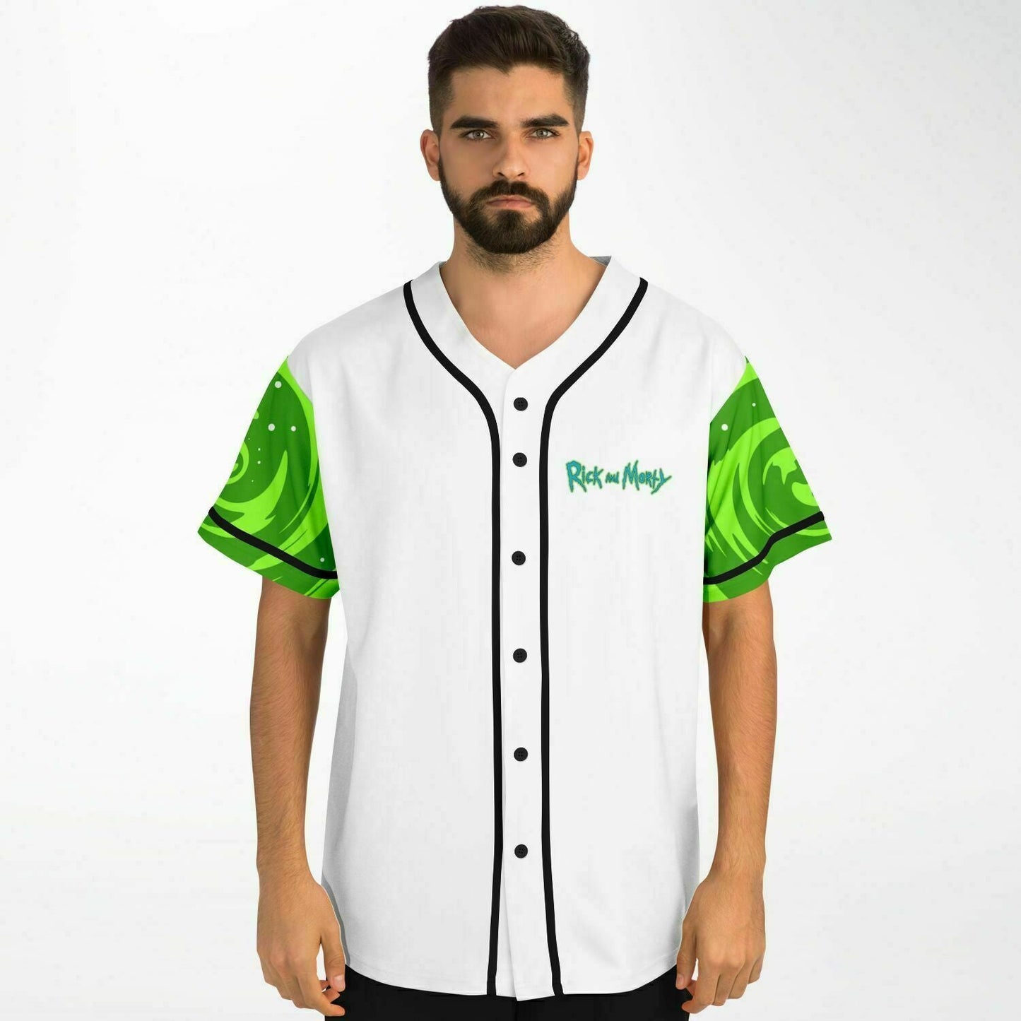White Body Cartoon Scientist Rave Baseball Jersey