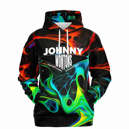 Neon Acid Trip Liquid Swirl Rave Hoodie
