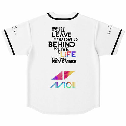 Avicii White Rave Baseball Jersey