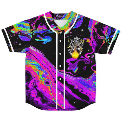 Seven Lions Black Psychedelic Liquid Rave Baseball Jersey