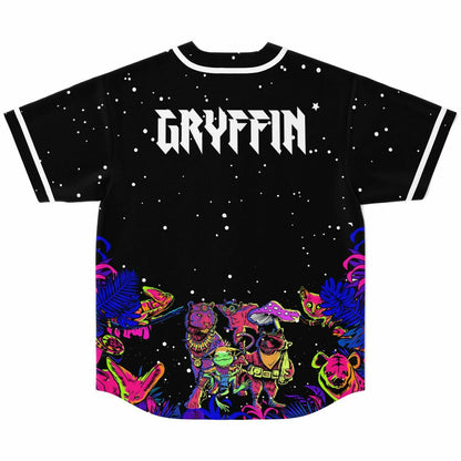 Gryffin Black Starry Night Rave Baseball Jersey