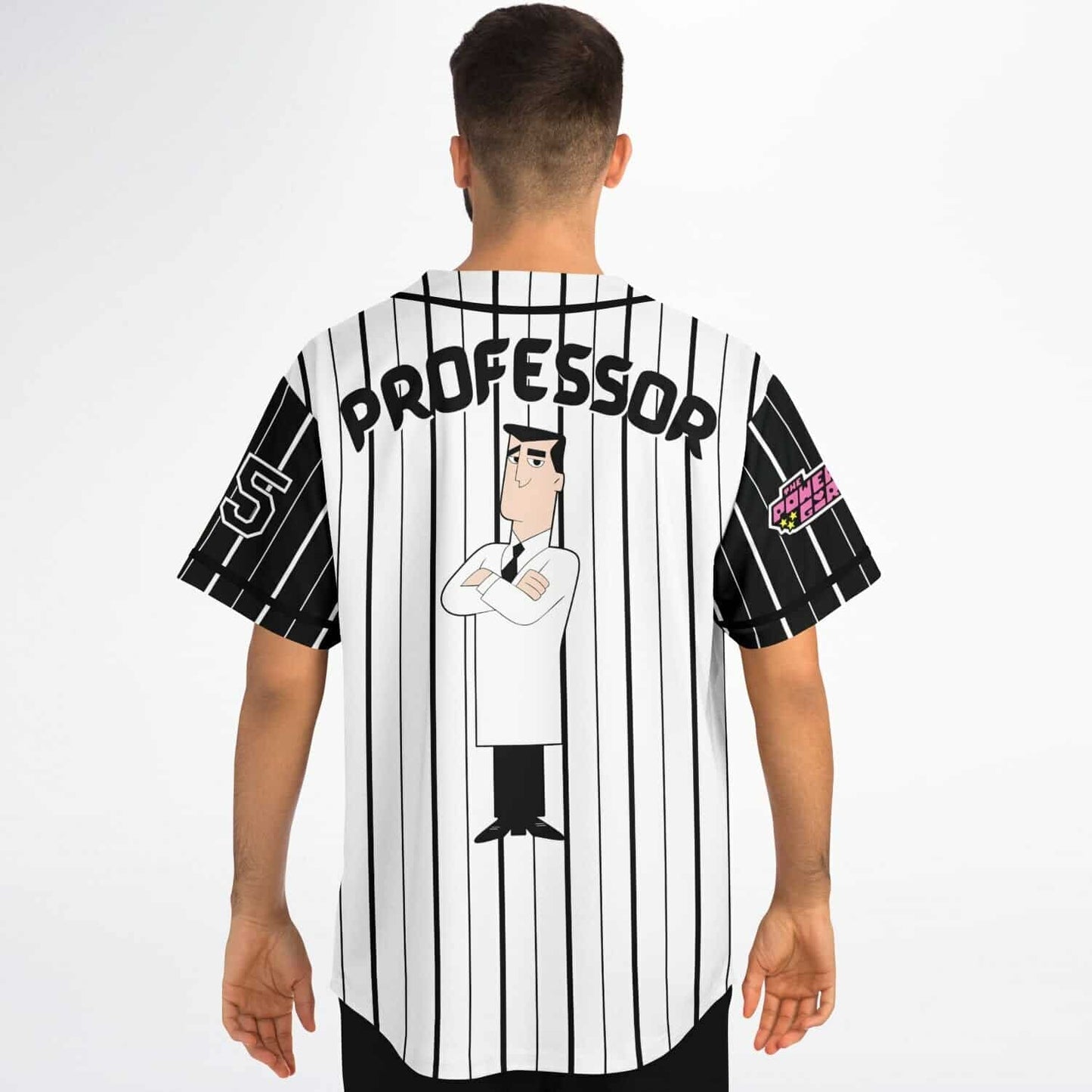 White Pinstripe Baseball Rave Baseball Jersey