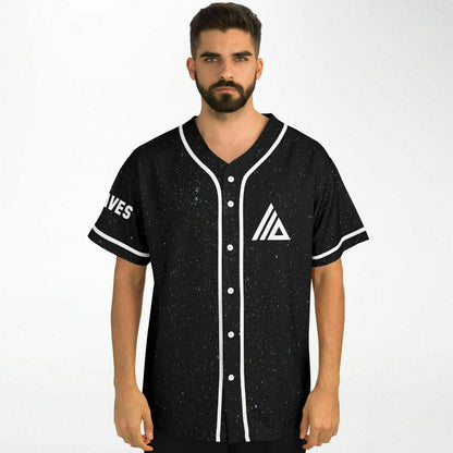 ATLIENS Black Starfield Cosmic Starry Rave Baseball Jersey