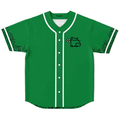 Kelly Green Cartoon Frog Rave Baseball Jersey