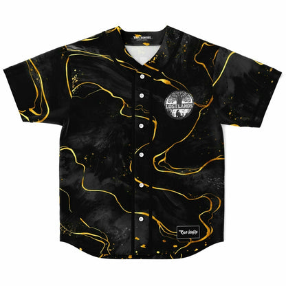 Excision Black Gold Liquid Rave Baseball Jersey