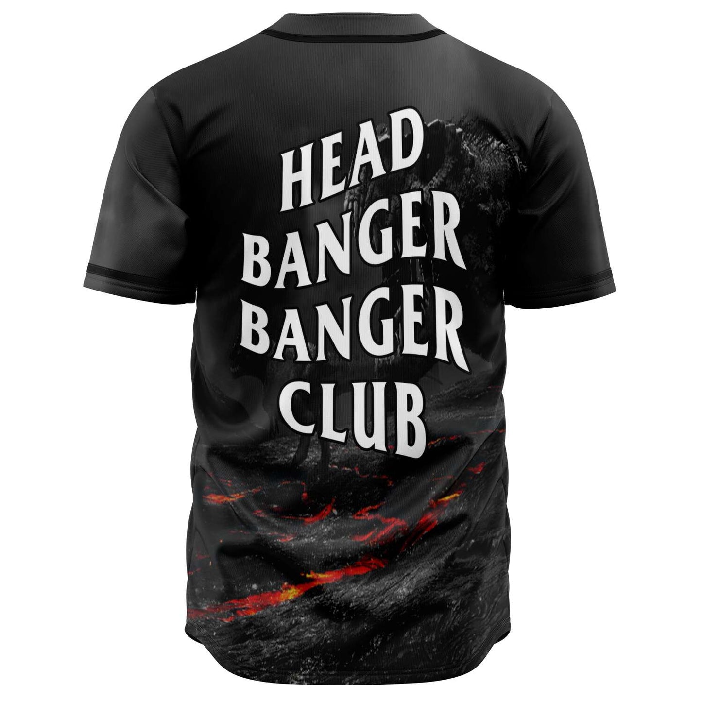 Black Roaring T Rave Baseball Jersey