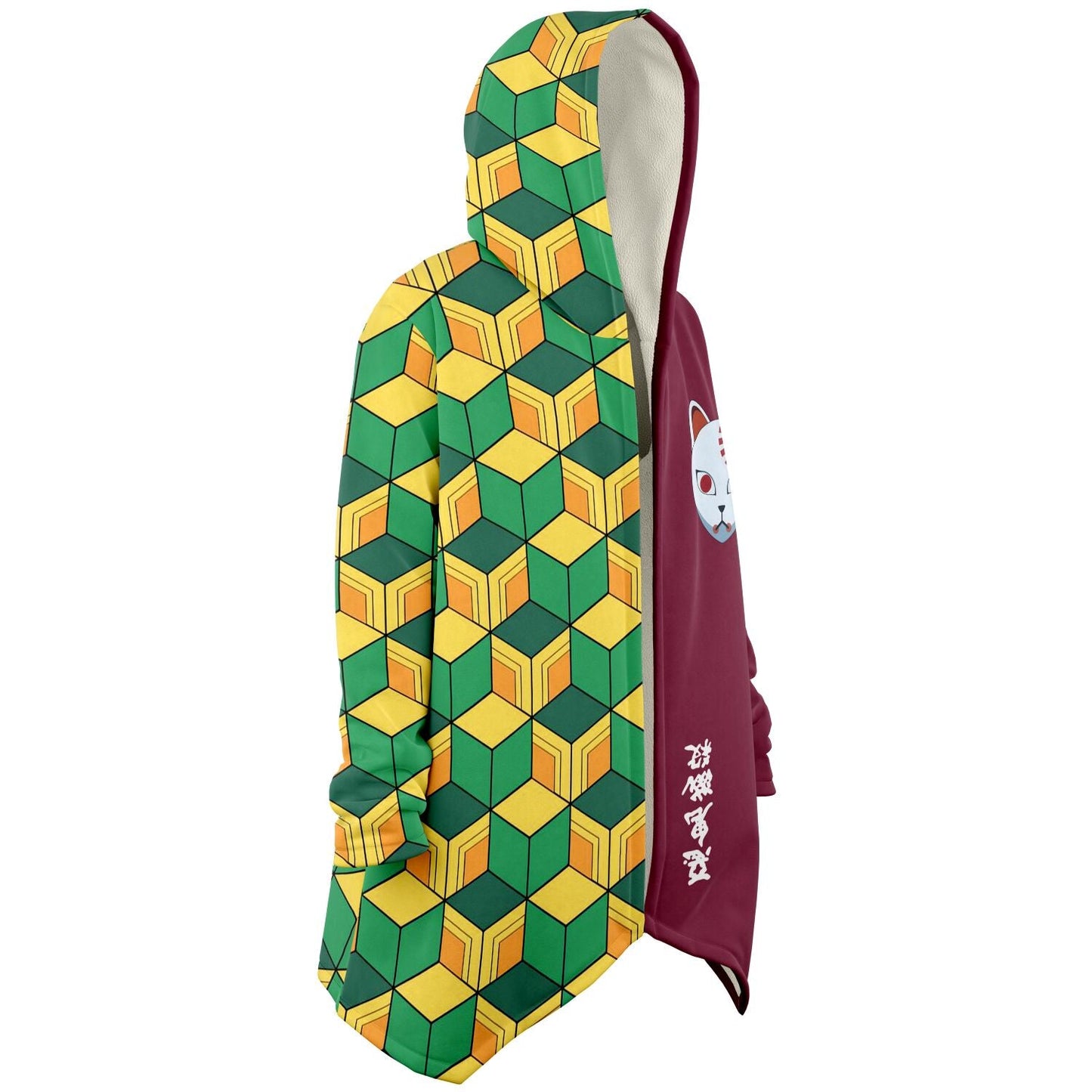 Split Green Rave Cloak
