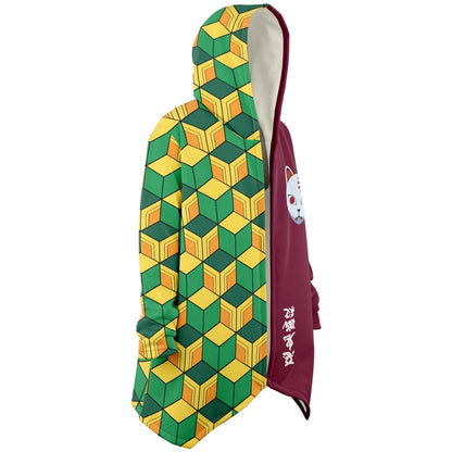 Split Green Rave Cloak