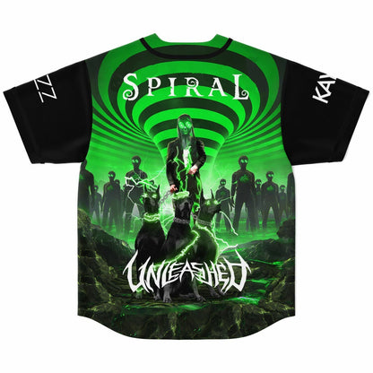 REZZ Black Green Optical Rave Baseball Jersey