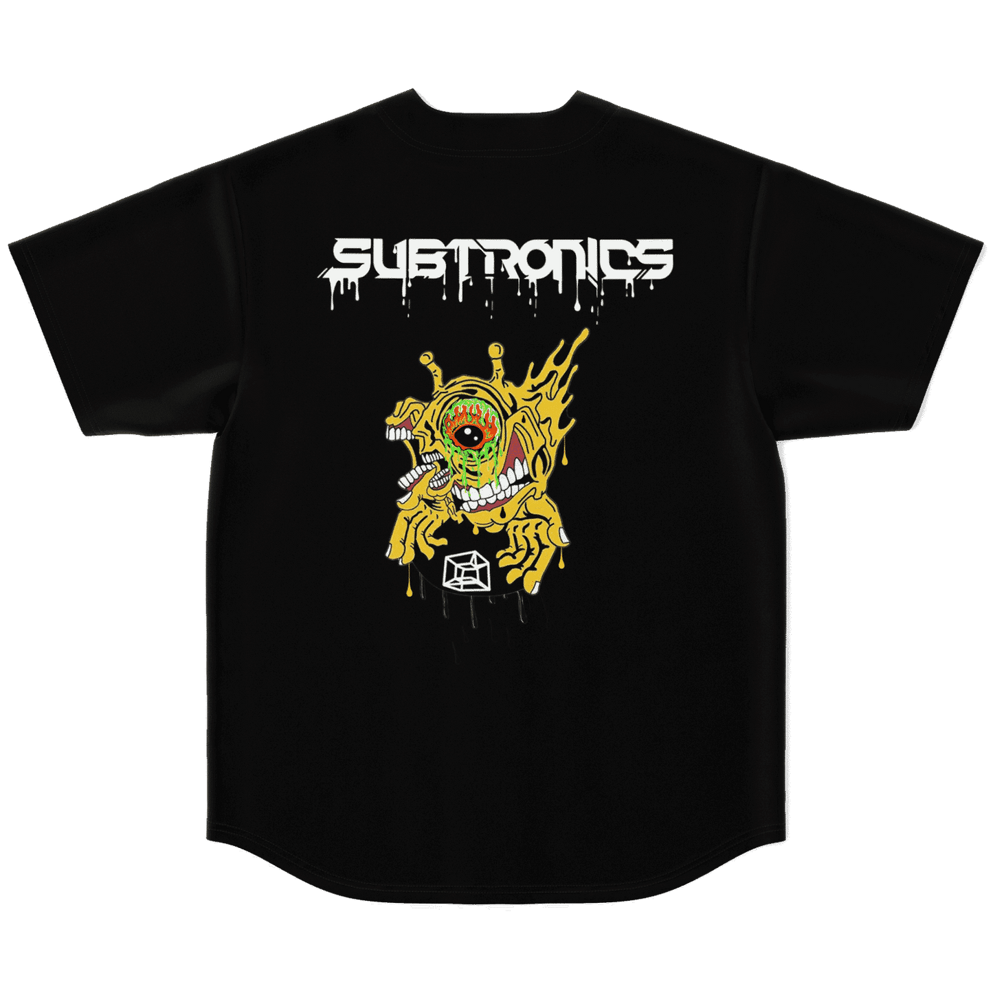 Subtronics Black Two Hands Rave Baseball Jersey