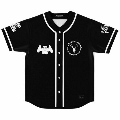 SVDDEN DEATH Black Dripping Mask Rave Baseball Jersey