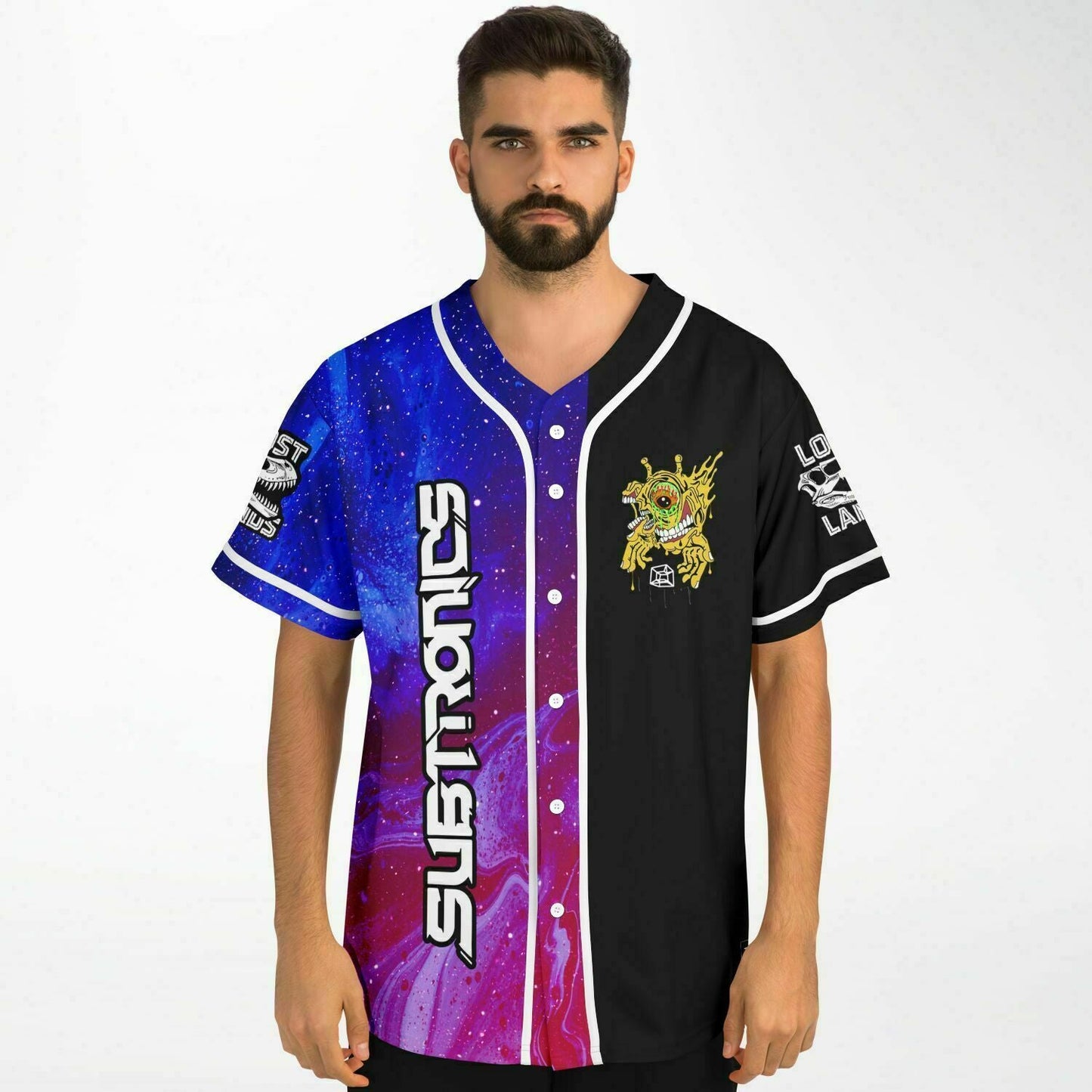 Subtronics Split Galaxy Nebula Rave Baseball Jersey