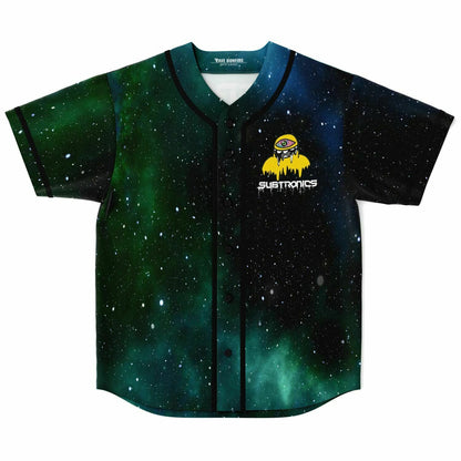 Subtronics Green Blue Chest Cyclops Rave Baseball Jersey
