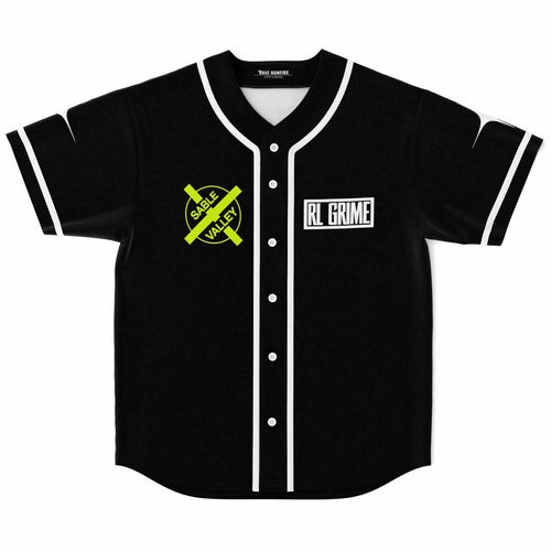RL Grime Black Minimal Rave Baseball Jersey