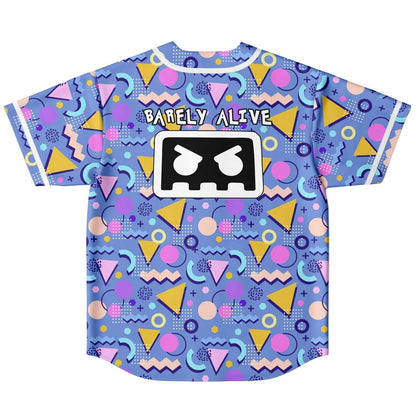 Barely Alive Periwinkle Blue 80S Rave Basketball Jersey
