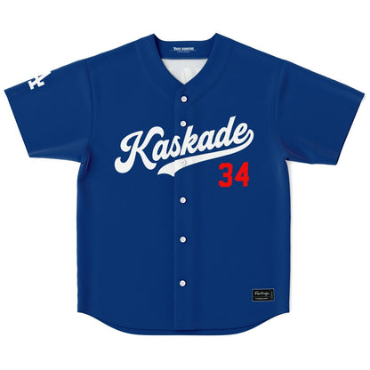 Kaskade Royal Blue Team Sports Rave Baseball Jersey