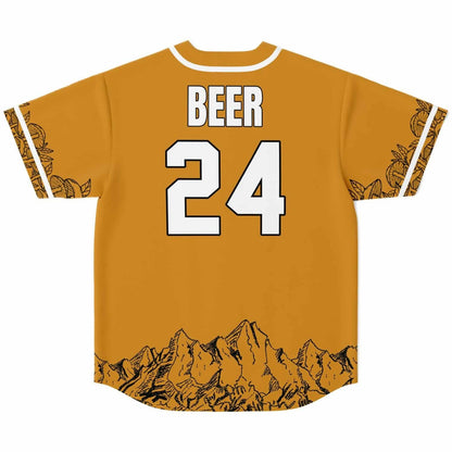 Burnt Orange Black Uchiha Rave Baseball Jersey