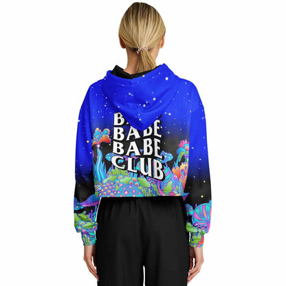 Bass Babe Club Cropped Hoodie