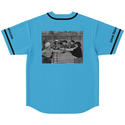 David Mancuso Sky Blue Rave Baseball Jersey