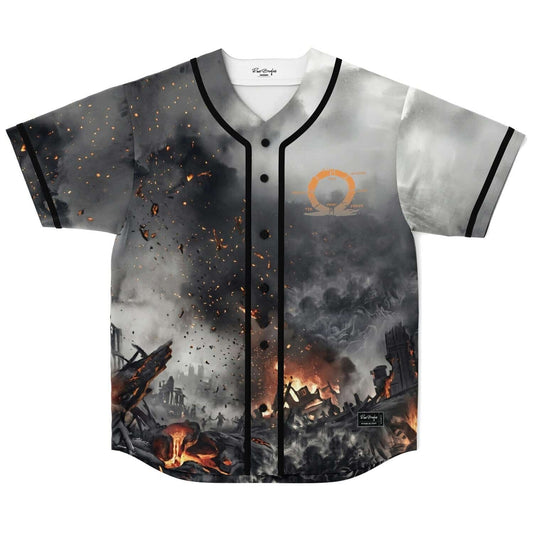 Grey God War Rave Baseball Jersey