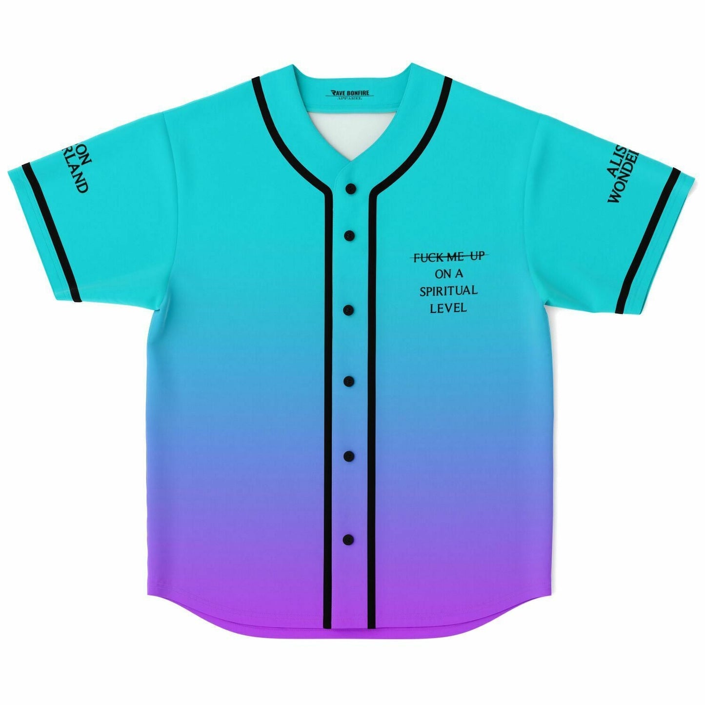 Alison Wonderland Teal Purple Rave Baseball Jersey