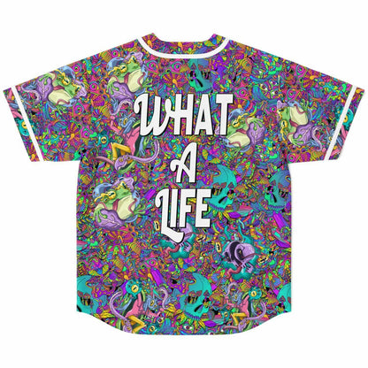 Vivid Dense Psychedelic Rave Baseball Jersey